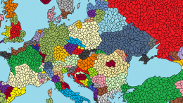 Fractured Europe Map