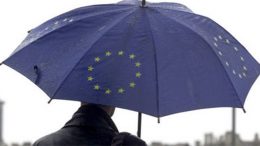 EU crisis umbrella rain