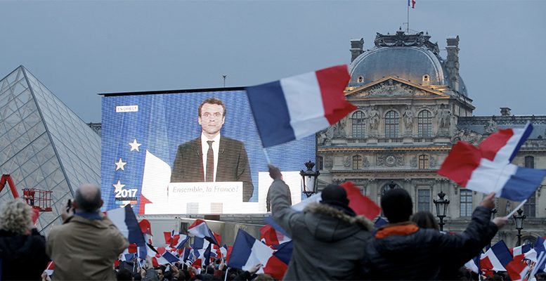 Macron's popularity