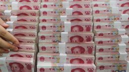 The yuan rose above 6.8 to the dollar