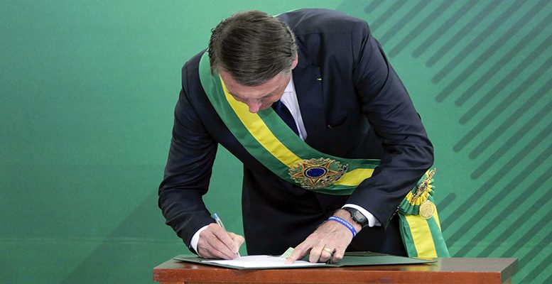 Rightist Bolsonaro takes office in Brazil, promising populist change to angry voters