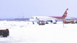 barajas airport snow
