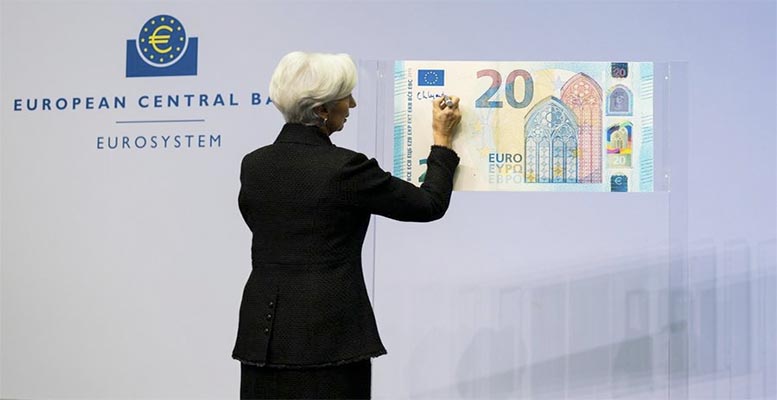 ECB Lagarde signing