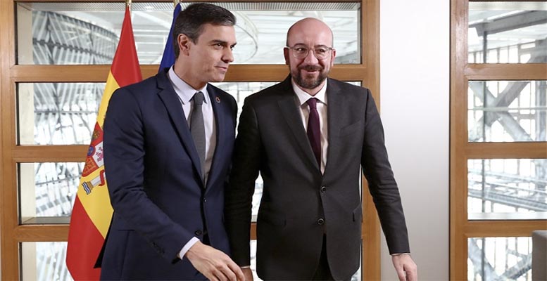 Pedro Sánchez and Charles Michel