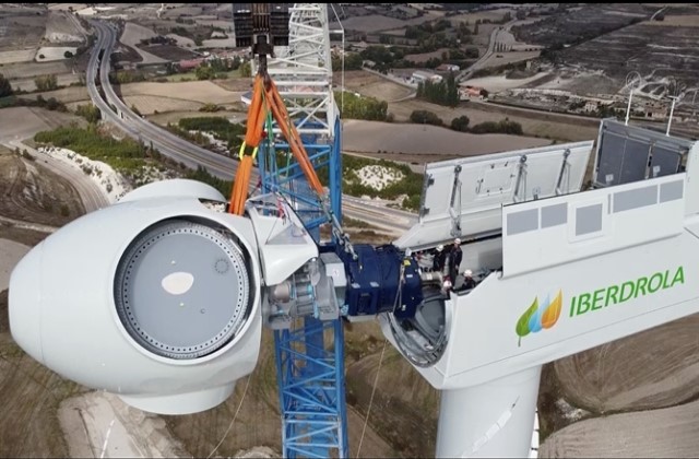 Iberdrola begins assembling wind turbines for Tâmega Wind Farm, largest in Portugal iberdrola aerogenerador